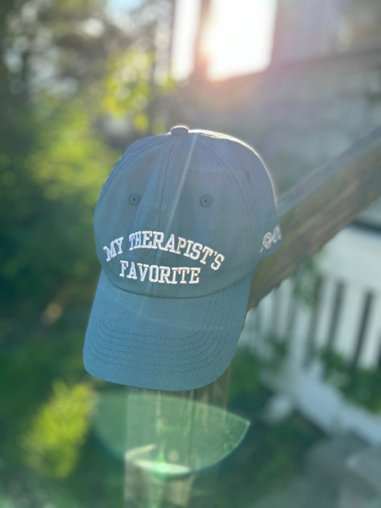 MHClub Baseball Hat: 'My Therapist's Favorite' in Mist