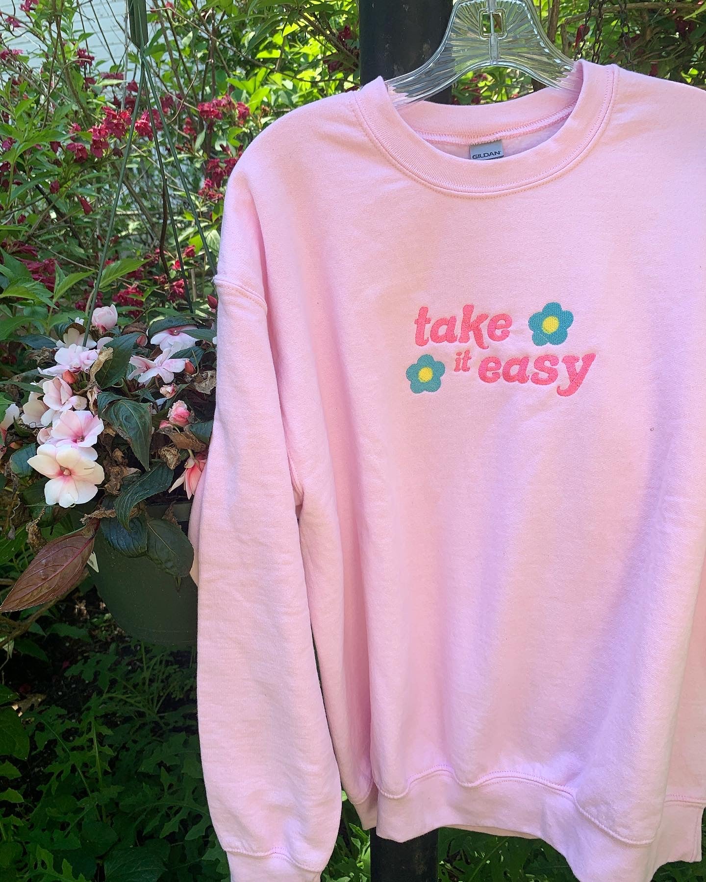 Petal Pink Take it Easy Crew