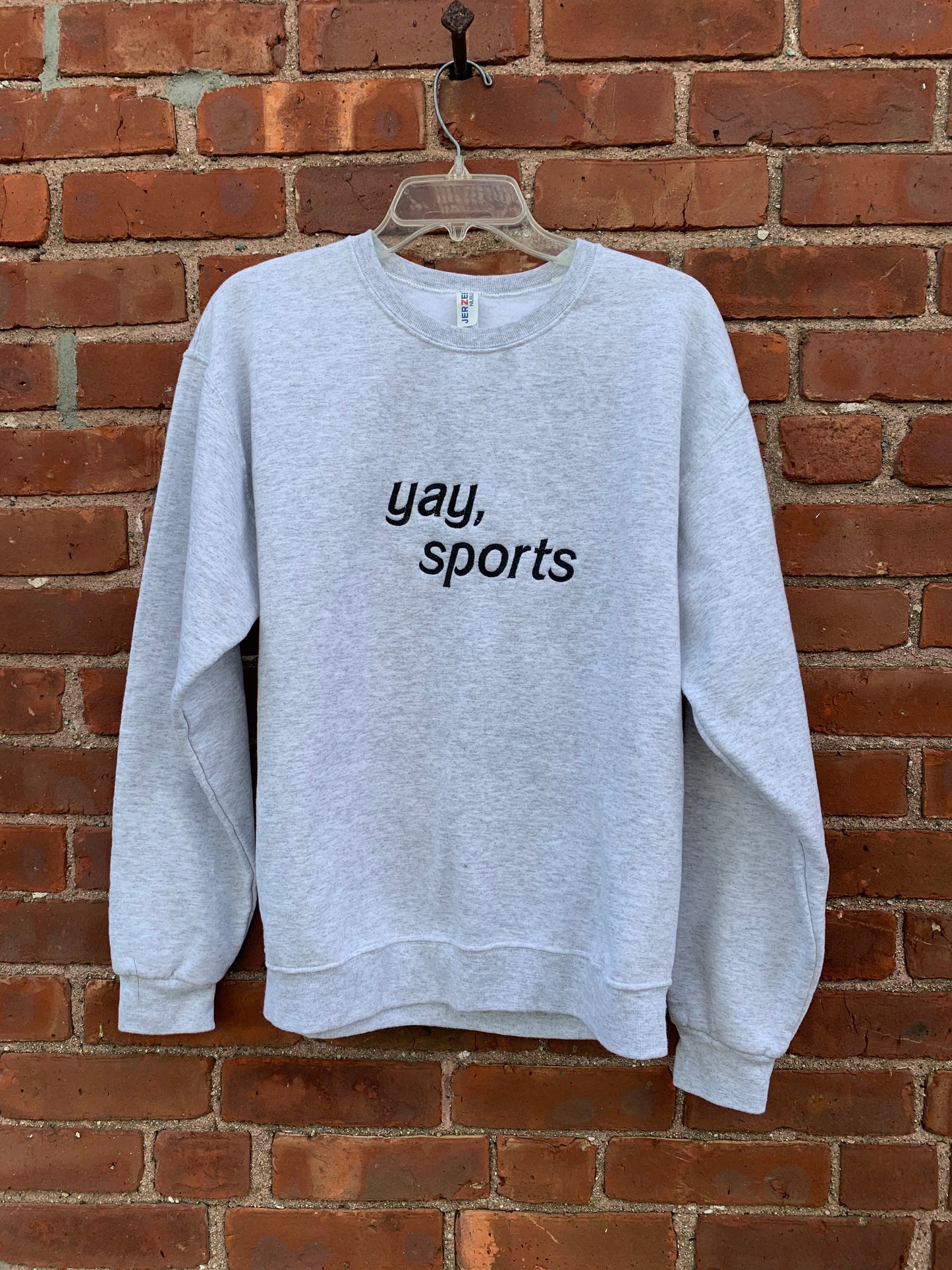 yay, sports Crew Grey